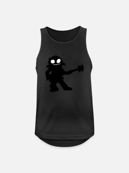 bass guitar - Men's Breathable Tank Top - black