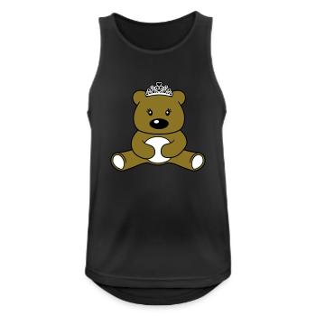 maedchen prinzessin koenigin krone huebsch weiblic - Männer Tank Top atmungsaktiv - Schwarz - Vorne - Nick (188cm)