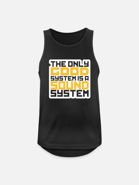 soundsystem - Men's Breathable Tank Top - black