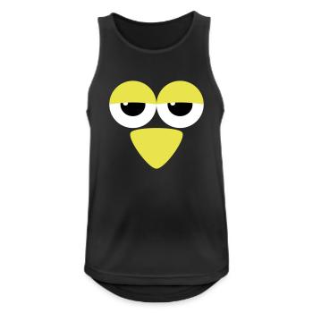 Augen mit Schnabel - Männer Tank Top atmungsaktiv - Schwarz - Vorne - Nick (188cm)