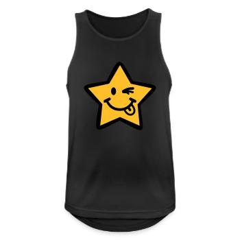 Star - Men's Breathable Tank Top - black - Front - Nick (188cm)