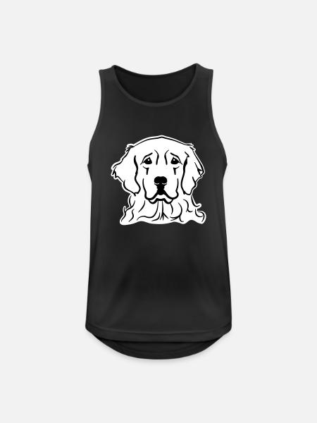 Golden Retriever - Men's Breathable Tank Top - black