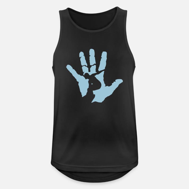 main surf logo surfer - Men's Breathable Tank Top - black