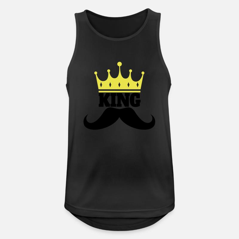 King Beard - Men's Breathable Tank Top - black