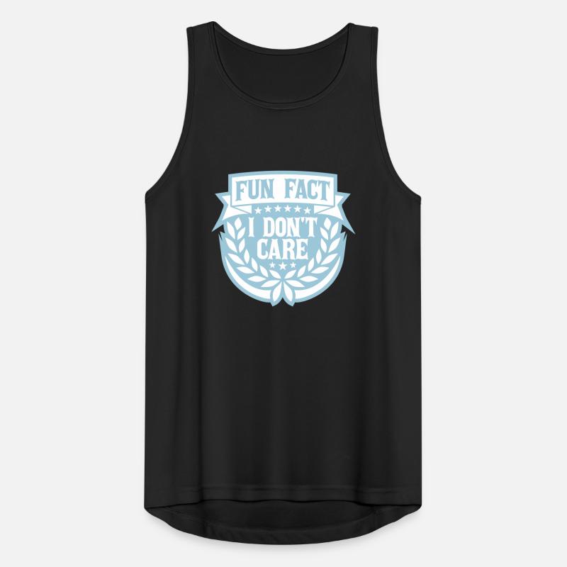 I don't care fact Men's Breathable Tank Top