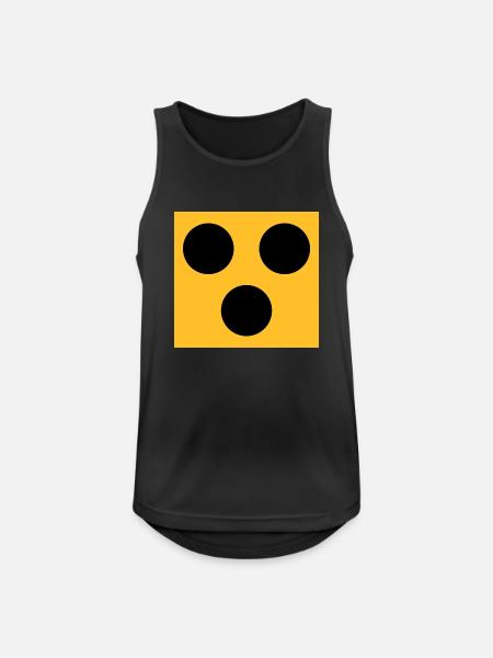 blind - Männer Tank Top atmungsaktiv - Schwarz