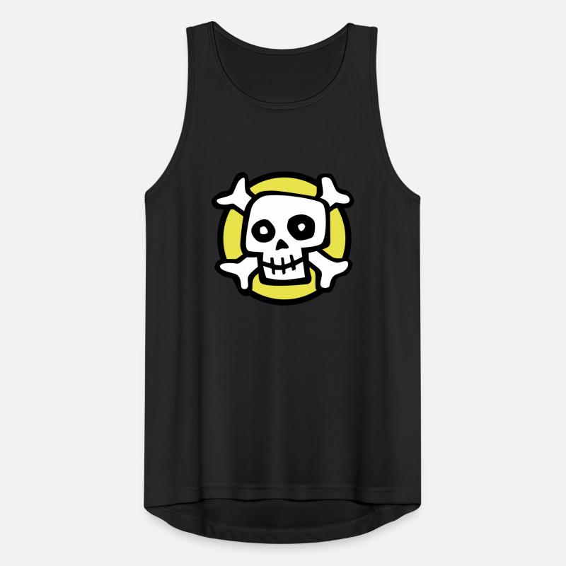 comic_skull_072011_c_3c Männer Tank Top atmungsaktiv