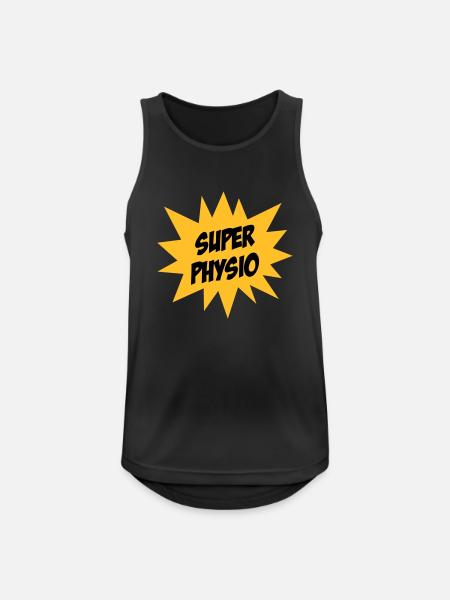 Super Physio - Men's Breathable Tank Top - black