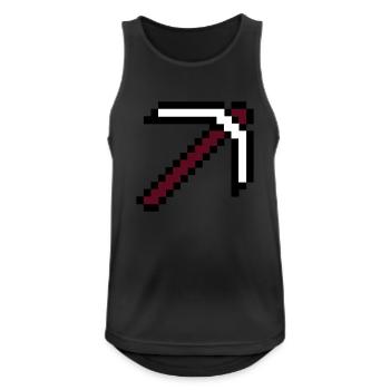 pixel retro computer game build gamer game design - Men's Breathable Tank Top - black - Front - Nick (188cm)