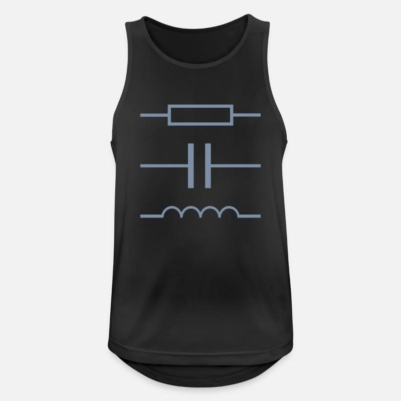 Electrical Engineering Electronics Mechatronics Nerd Shirt - Men's Breathable Tank Top - black