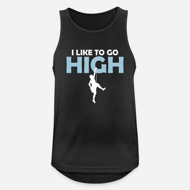 like to get high - Männer Tank Top atmungsaktiv - Schwarz