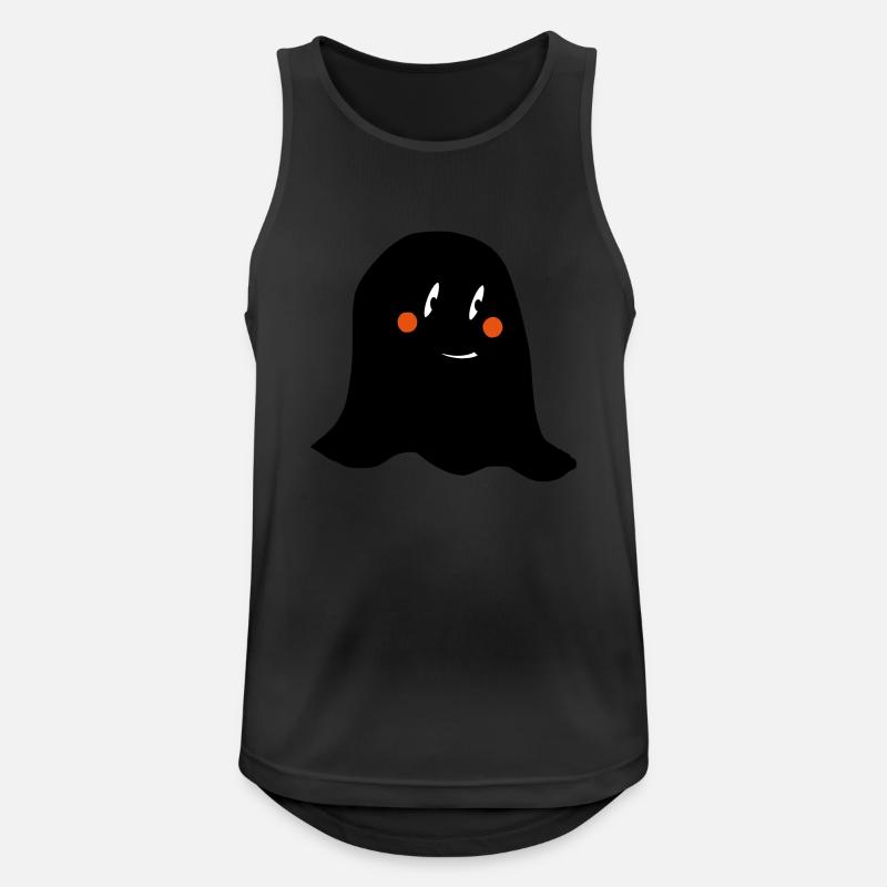 Ghosti - Männer Tank Top atmungsaktiv - Schwarz