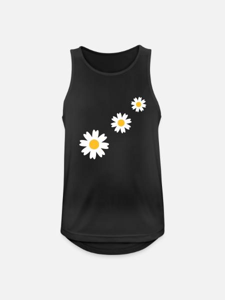 3_flowers - Men's Breathable Tank Top - black
