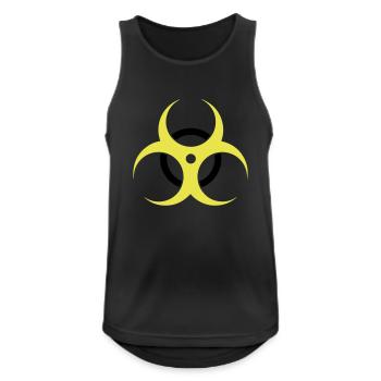 Hazard - Männer Tank Top atmungsaktiv - Schwarz - Vorne - Nick (188cm)