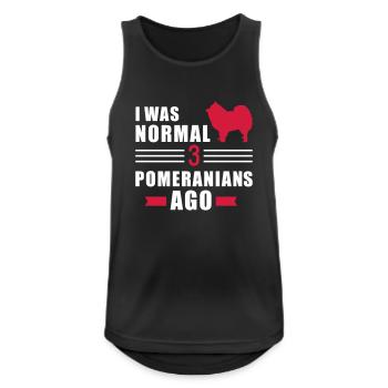 Spitz - Männer Tank Top atmungsaktiv - Schwarz - Vorne - Nick (188cm)