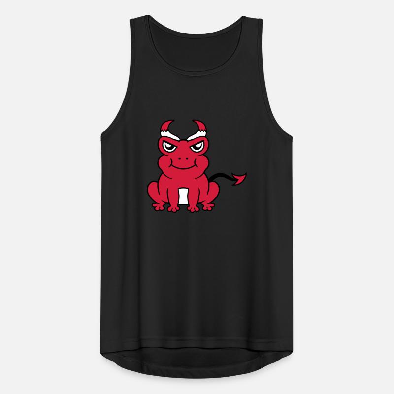 Devil Horns Frog Demon Men's Breathable Tank Top