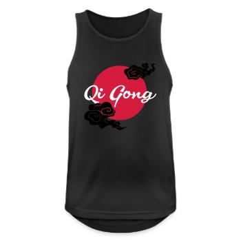 Qigong clouds - Men's Breathable Tank Top - black - Front - Nick (188cm)
