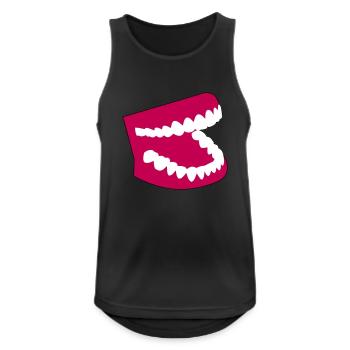 dents - Débardeur respirant Homme - noir - Devant - Nick (188cm)