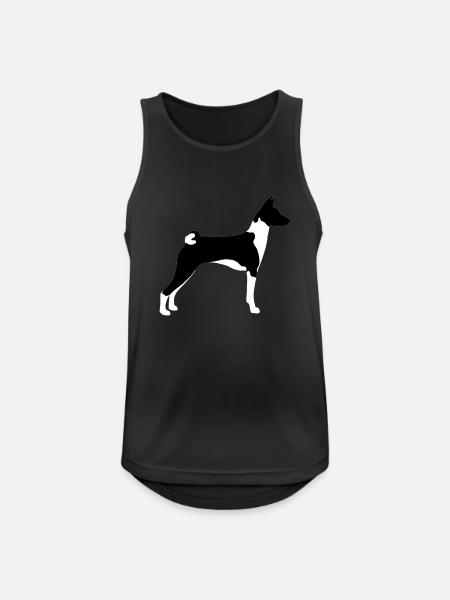 Basenji - Men's Breathable Tank Top - black