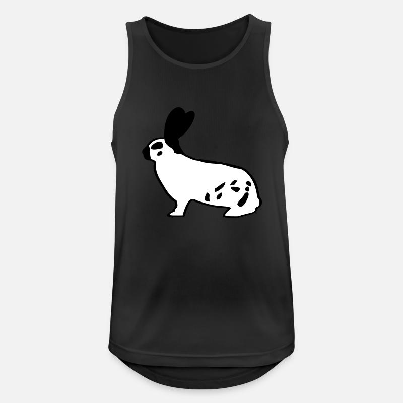 Le géant allemand pie lapin lapin - Débardeur respirant Homme - noir