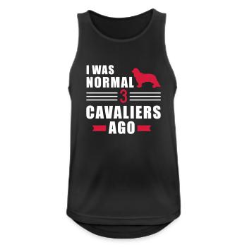 Cavalier King Charles - Männer Tank Top atmungsaktiv - Schwarz - Vorne - Nick (188cm)