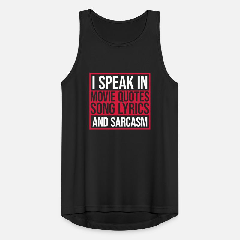 speak lyrics and sarcasm Men's Breathable Tank Top