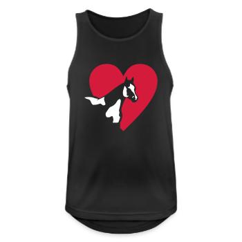 Paint Horse - Men's Breathable Tank Top - black - Front - Nick (188cm)