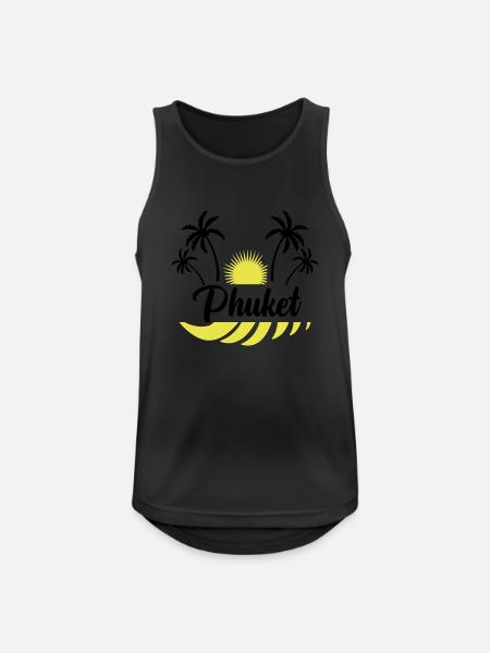 Phuket - Men's Breathable Tank Top - black