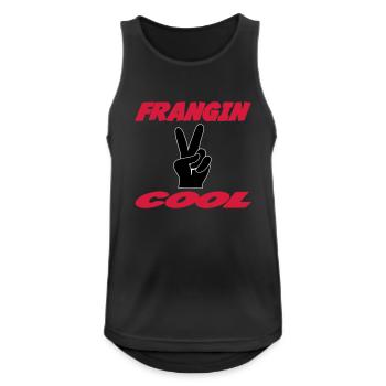 FRANGIN COOL - Débardeur respirant Homme - noir - Devant - Nick (188cm)