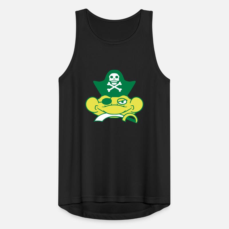 Frog Captain Cap Toad Funny Comic Cartoon Men's Breathable Tank Top