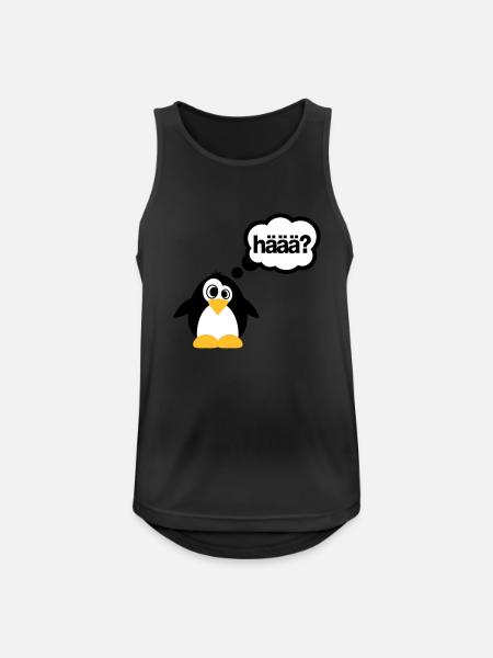 Penguins - Haaa? - Débardeur respirant Homme - noir