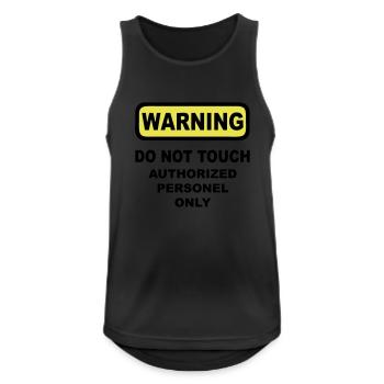 warning humor - Men's Breathable Tank Top - black - Front - Nick (188cm)