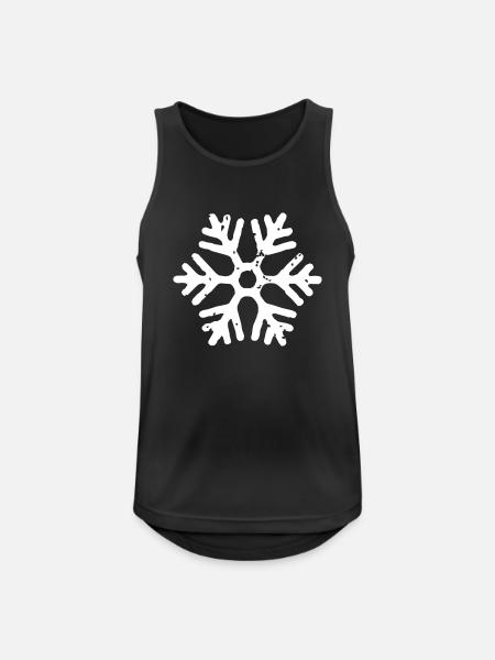 snowflake - Men's Breathable Tank Top - black