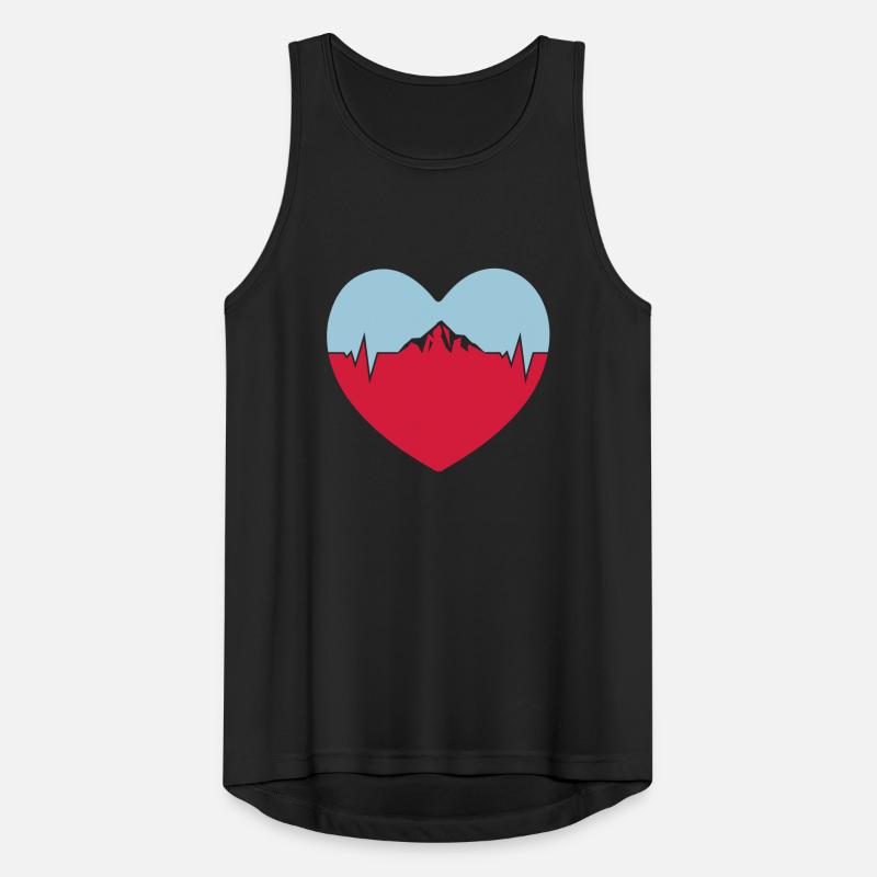 ich liebe berge puls herz Männer Tank Top atmungsaktiv