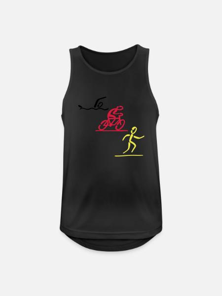 triatlon - Men's Breathable Tank Top - black