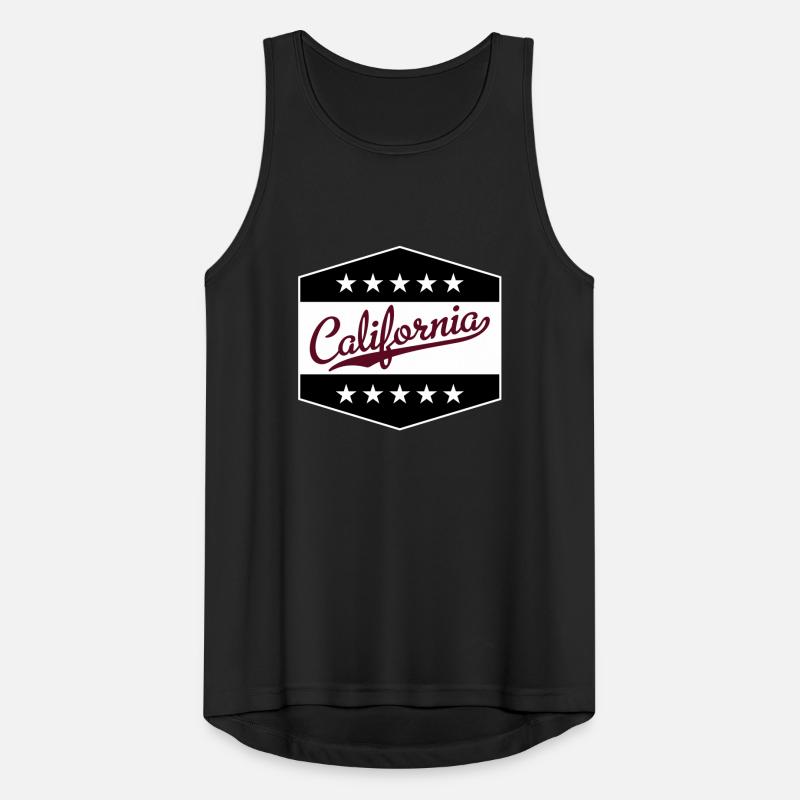 california Men's Breathable Tank Top