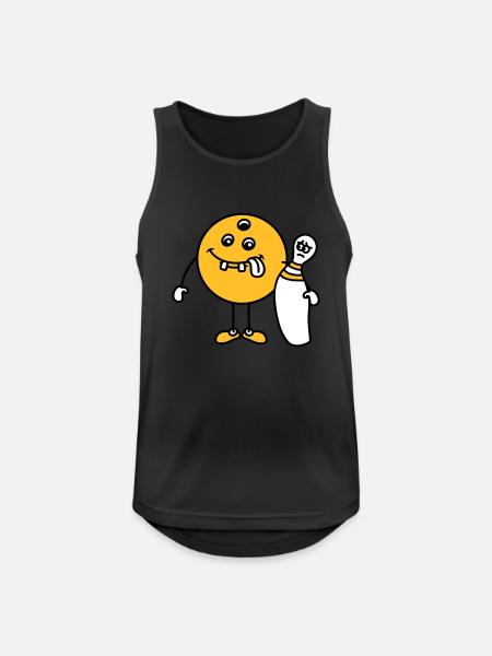 Funny Bowling Friends - Men's Breathable Tank Top - black