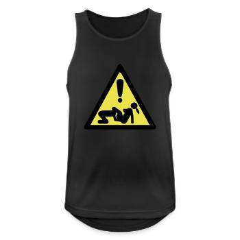Sex Liebe Paar Gefahr Panel Position - Männer Tank Top atmungsaktiv - Schwarz - Vorne - Nick (188cm)