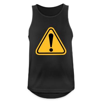 Exclamation point - Men's Breathable Tank Top - black - Front - Nick (188cm)