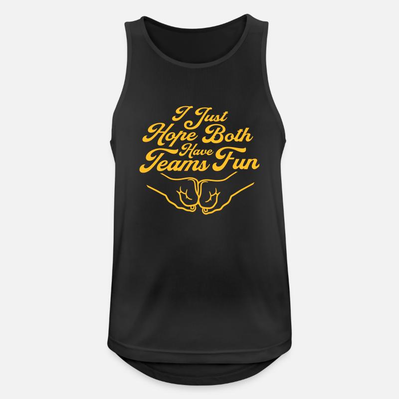 Both Teams Have Fun - Männer Tank Top atmungsaktiv - Schwarz
