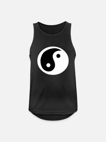 Yin & Yang - Men's Breathable Tank Top - black