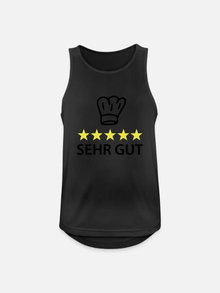 sehr gut koch - Men's Breathable Tank Top - black