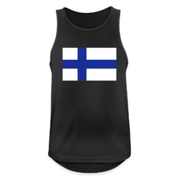 National Flag of Finland - Men's Breathable Tank Top - black - Front - Nick (188cm)