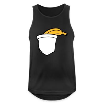 banana fruit funny healthy eating hunger delicious - Men's Breathable Tank Top - black - Front - Nick (188cm)