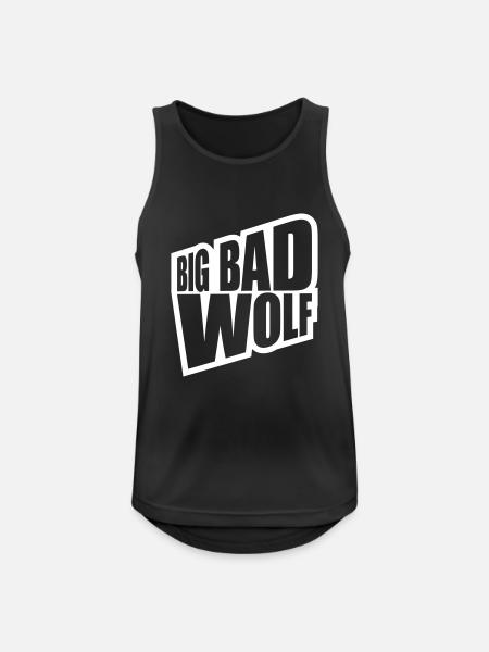 big bad wolf quote - Men's Breathable Tank Top - black