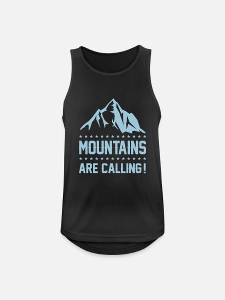 Berge Mountains 1 - Men's Breathable Tank Top - black