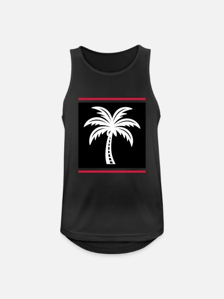 Palm Tree Icon - Men's Breathable Tank Top - black