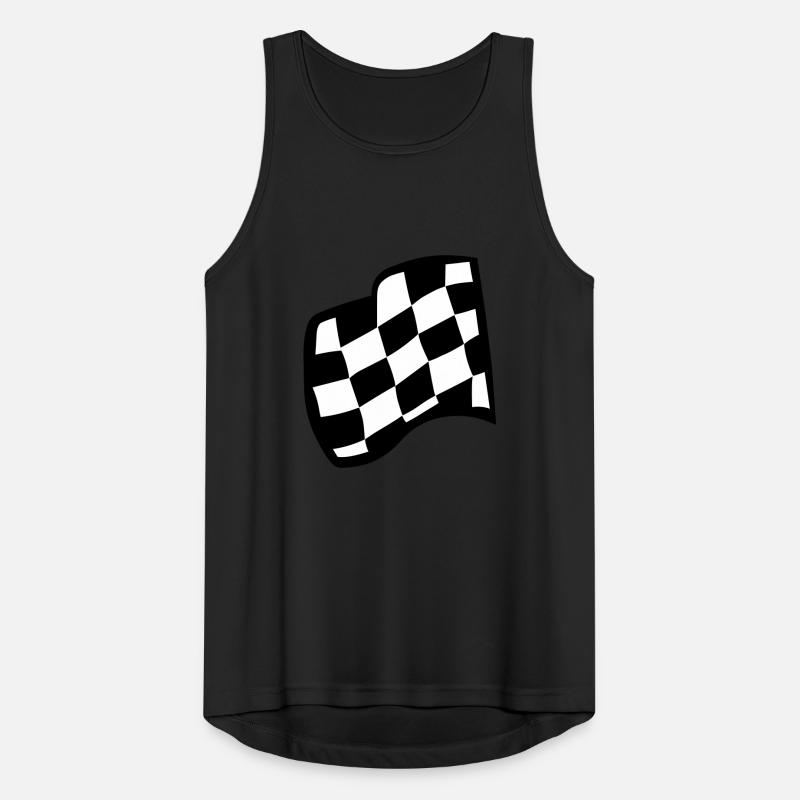 Chequered Racing Flag Men's Breathable Tank Top