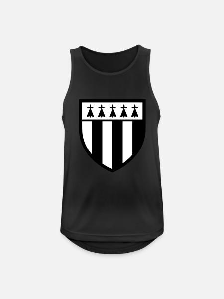 Blason Rennes (T) - Débardeur respirant Homme - noir