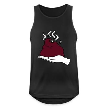 Hold hand fly stink shit poop heap excrement odd p - Men's Breathable Tank Top - black - Front - Nick (188cm)